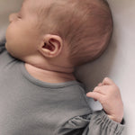 Pehr - Essentials Puff Sleeve One-Piece-Charcoal-Newborn-3