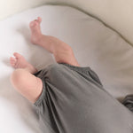 Pehr - Essentials Puff Sleeve One-Piece-Charcoal-Newborn-4