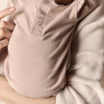 Pehr - Essentials Puff Sleeve One-Piece-Pale Pink-Newborn-3