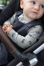 Essentials Henley One-Piece - Tugboat- On Baby- Sailboats