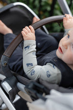 Essentials Henley One-Piece - Tugboat- On Baby- Side