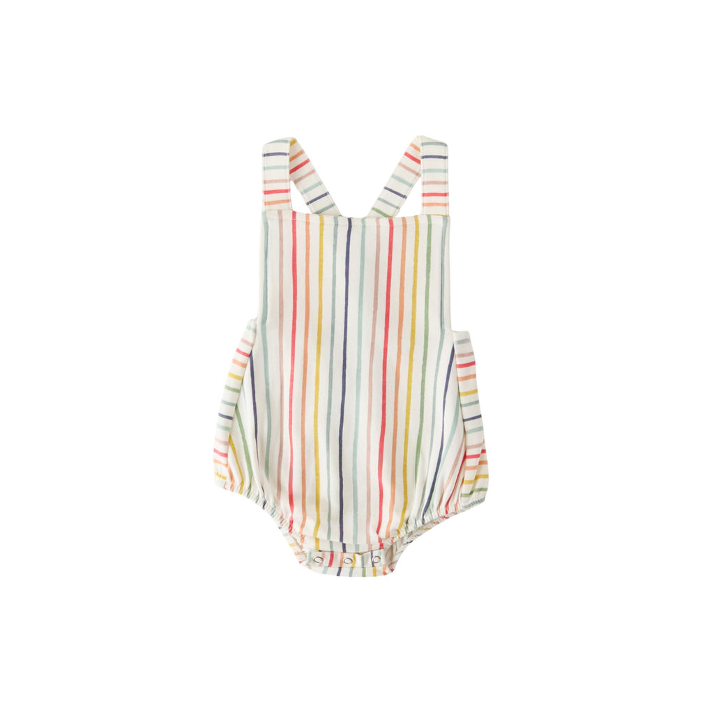 criss cross one piece stripes away rainbow in multi pattern