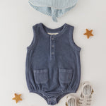 Classic Terry Pocket One Piece - Ocean