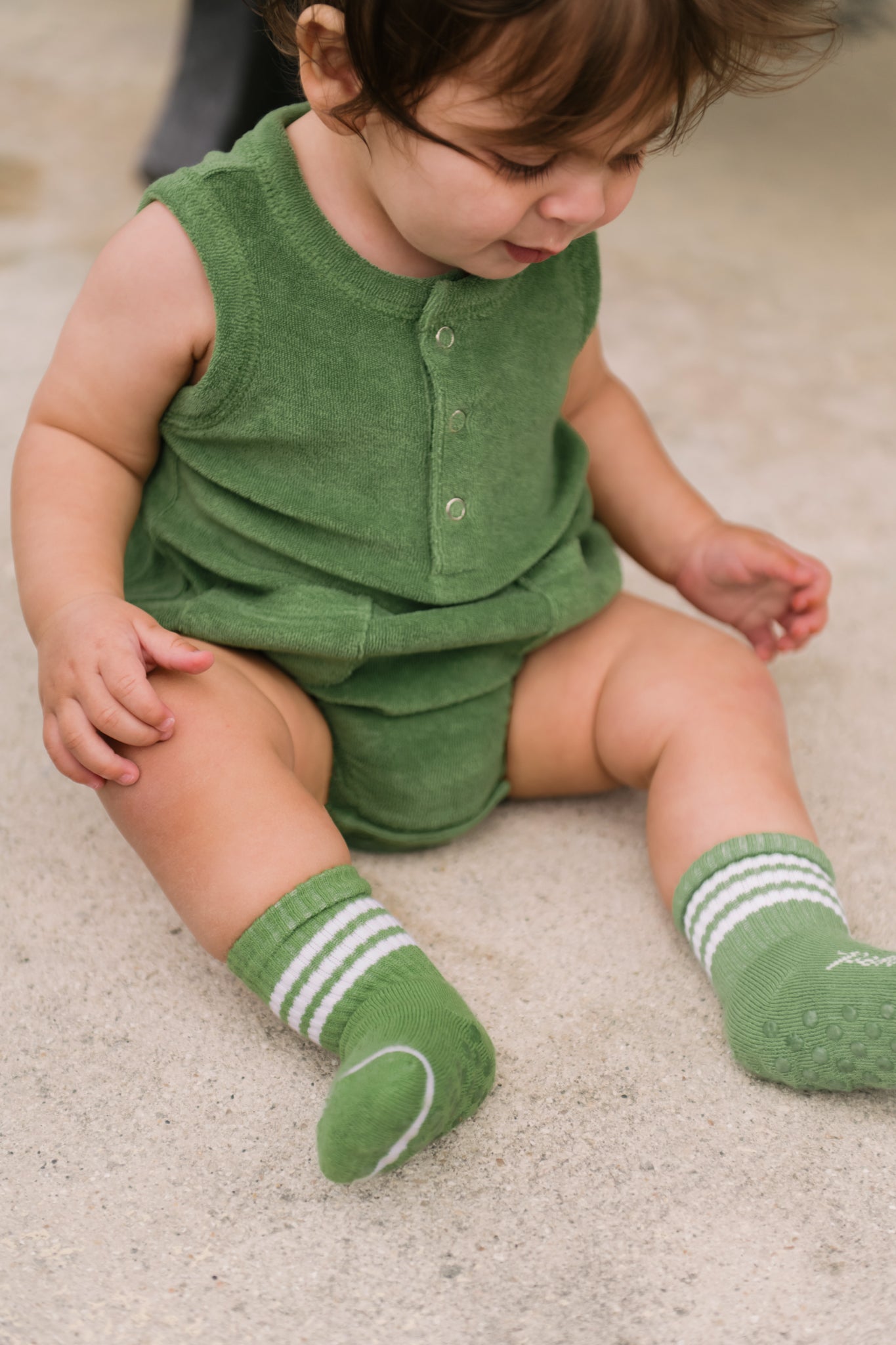 Classic Terry Pocket One-Piece - Grass