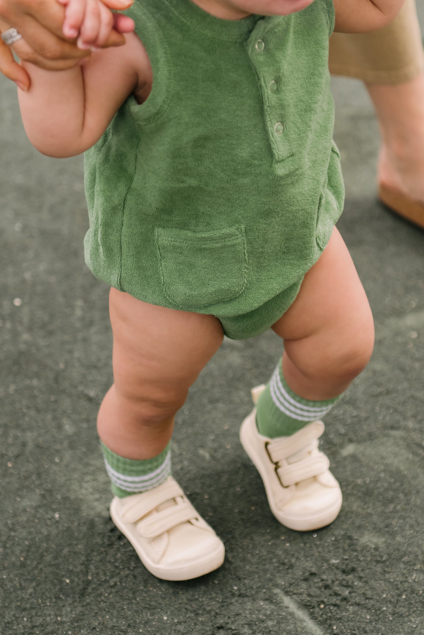 Classic Terry Pocket One-Piece - Grass