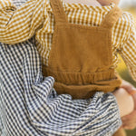 Pehr-Gingham Long Sleeve One-Piece-Dijon-3