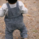 Gingham Long Sleeve One-Piece - Harbor- On Model - Back