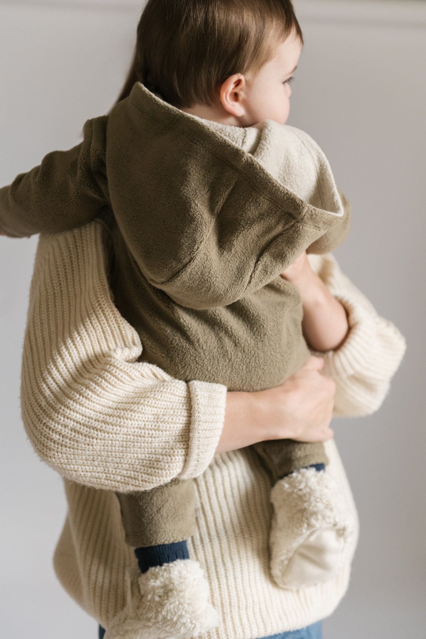 Pehr-Teddy Fleece Baby Suit-Moss-3