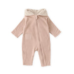 Pehr-Teddy Fleece Baby Suit-Rose Pink-1