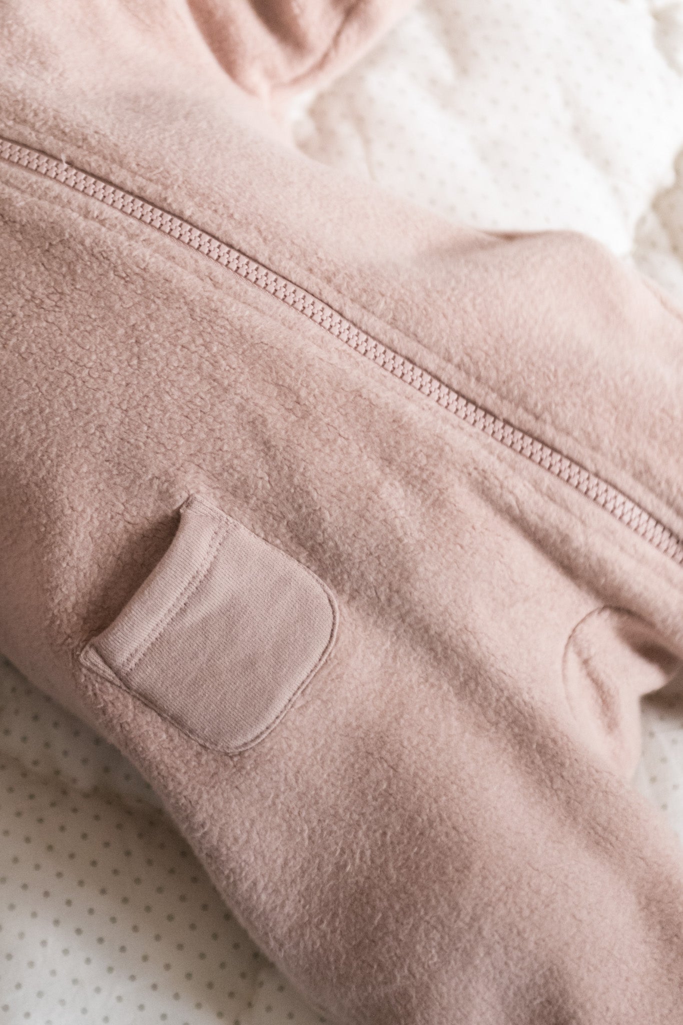 Teddy Fleece Baby Suit - Rose Pink