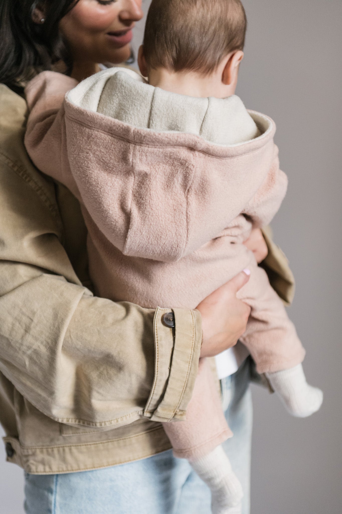 Teddy Fleece Baby Suit - Rose Pink