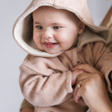 Teddy Fleece Baby Suit - Rose Pink