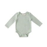 Pehr-Garment Dye Long Sleeve One-Piece-Sea-1