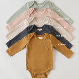 Pehr-Garment Dye Long Sleeve One-Piece-Caramel-4