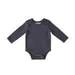 Pehr-Garment Dye Long Sleeve One-Piece-Ink Blue-1