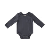 Pehr-Garment Dye Long Sleeve One-Piece-Ink Blue-1