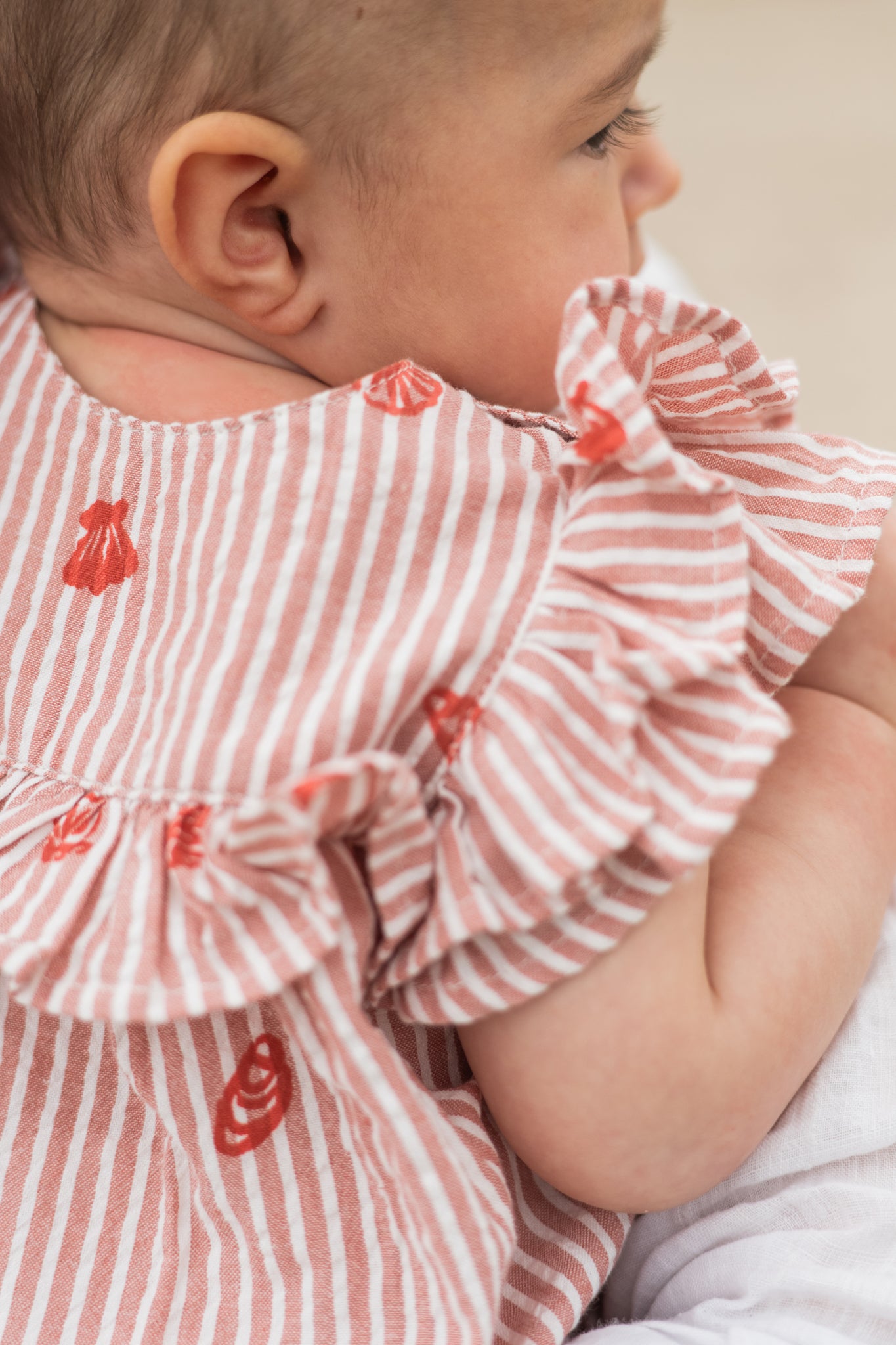 Seersucker One-piece- Shell Belle