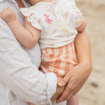 Short Sleeve Flutter One-Piece - Sea Bloom