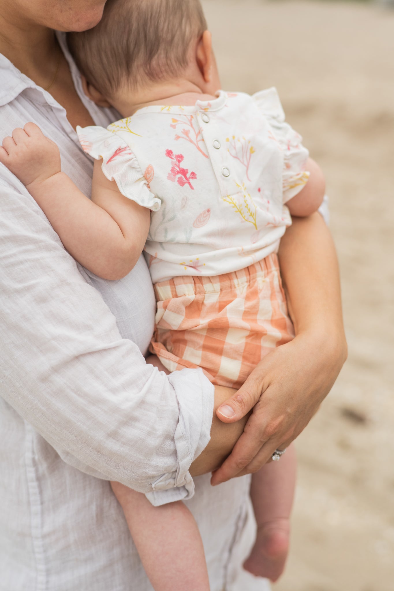 Short Sleeve Flutter One-Piece - Sea Bloom