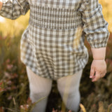 Pehr-Flannel Long Sleeve Smoked One Piece-Sage/Light Sage-2