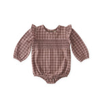 Pehr-Flannel Long Sleeve Smoked One Piece-Thistle/Light Thistle-1