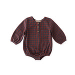 Pehr-Flannel Long Sleeve One Piece-Mulberry/Ink-1