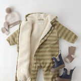 Pehr-Sherpa Lined Storm Splash Suit-Moss Stripe-3