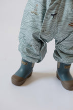 Sherpa Lined Storm Suit - High Seas - Blue- Tucked Into Pathfinder Boot