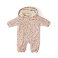 Sherpa Lined Storm Suit with Ruffles - Wildflower- Front