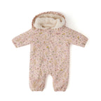 Sherpa Lined Storm Suit with Ruffles - Wildflower- Front