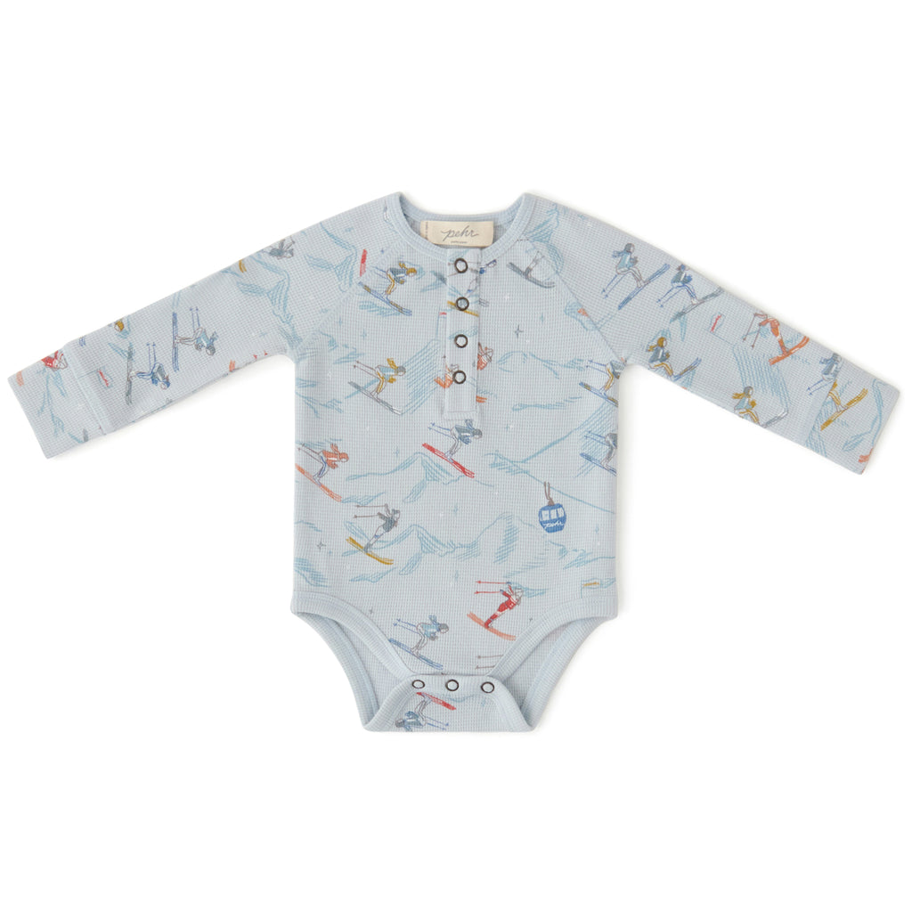 Petit Ski Raglan One-Piece - On The Slopes- Front
