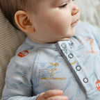 Petit Ski Raglan One-Piece - On The Slopes- Up Close Baby- Buttons- Ski Print