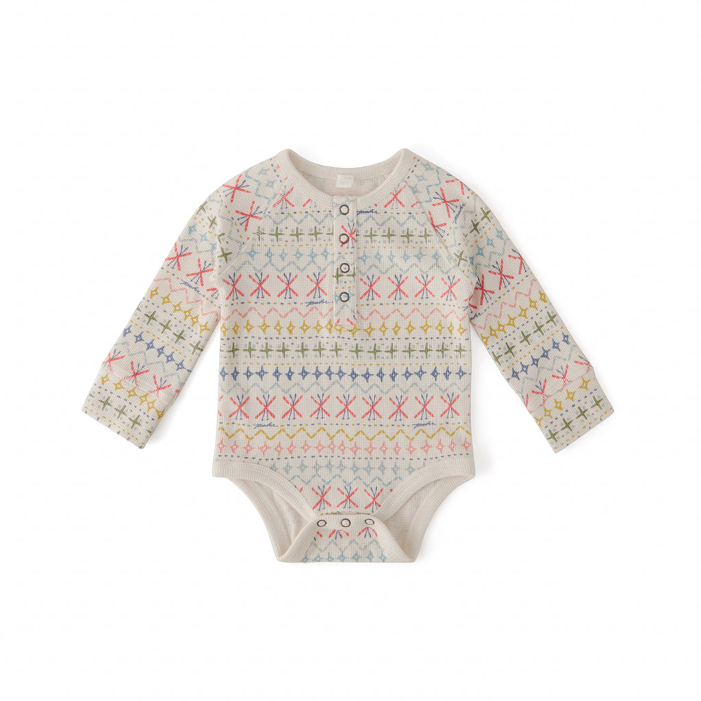 Petit Ski Raglan One-Piece - Snow Patrol- Front