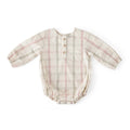Holiday Check Long Sleeve One-Piece - Noel- Front