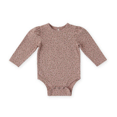 Essentials Puff Sleeve One Piece- Spotted Pink- Front