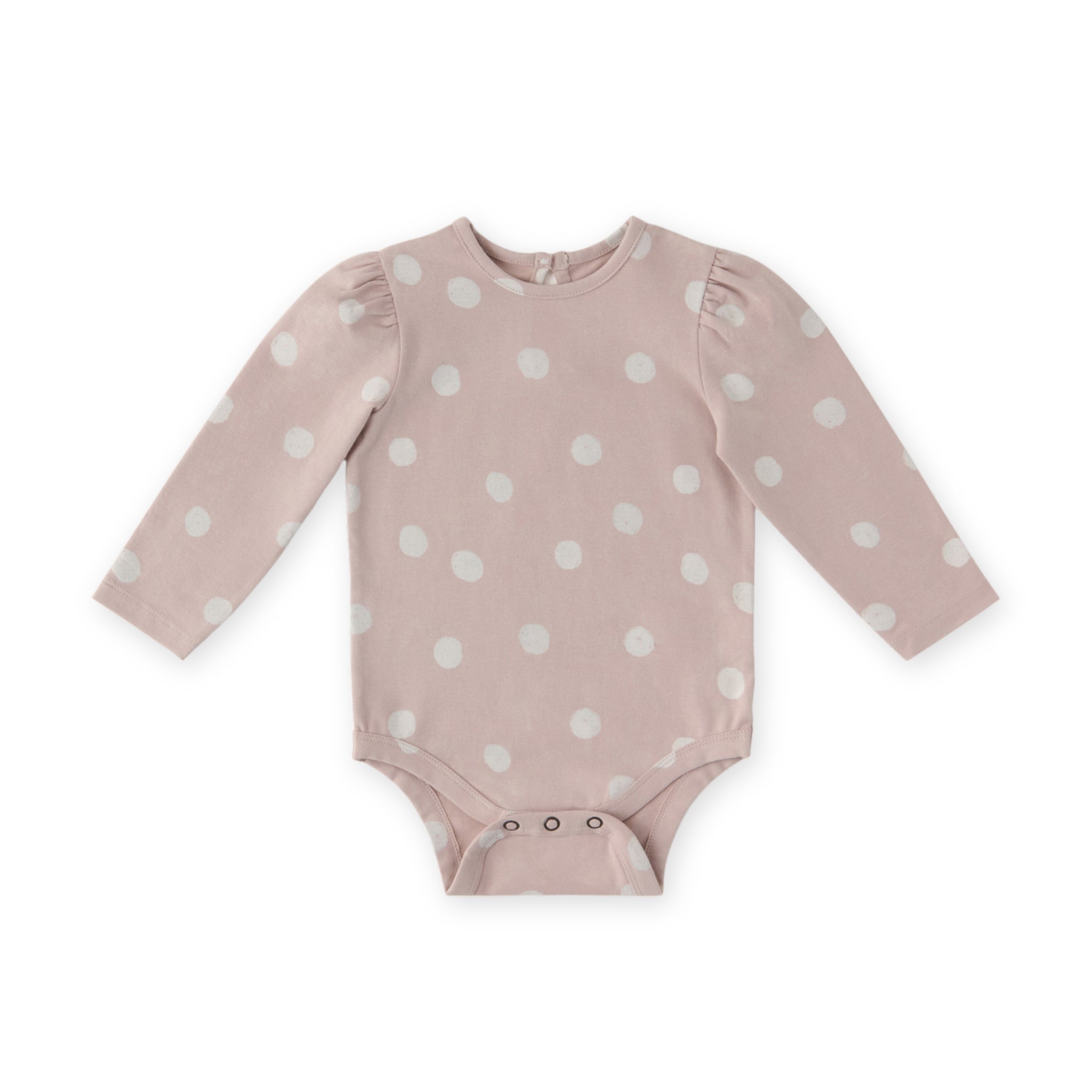 Essentials Puff Sleeve One Piece- Pretty in Polka - Front