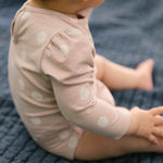 Essentials Puff Sleeve One Piece- Pretty in Polka - On Model- Back