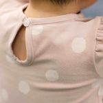 Essentials Puff Sleeve One Piece- Pretty in Polka - On Model- Back