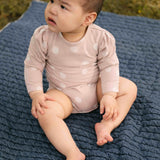 Essentials Puff Sleeve One Piece- Pretty in Polka - On Model- Front