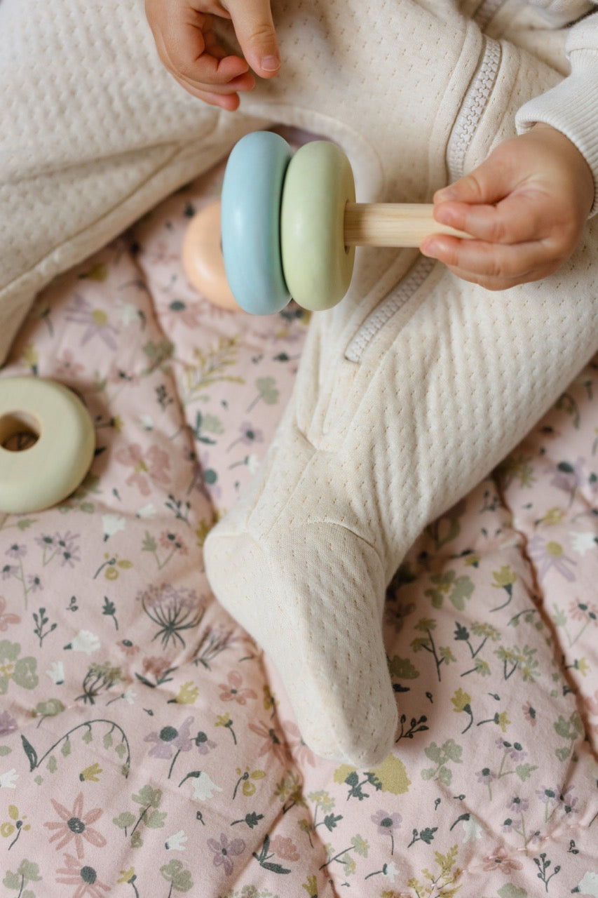 Cloud Baby Suit - Natural- Baby- Footed Toes
