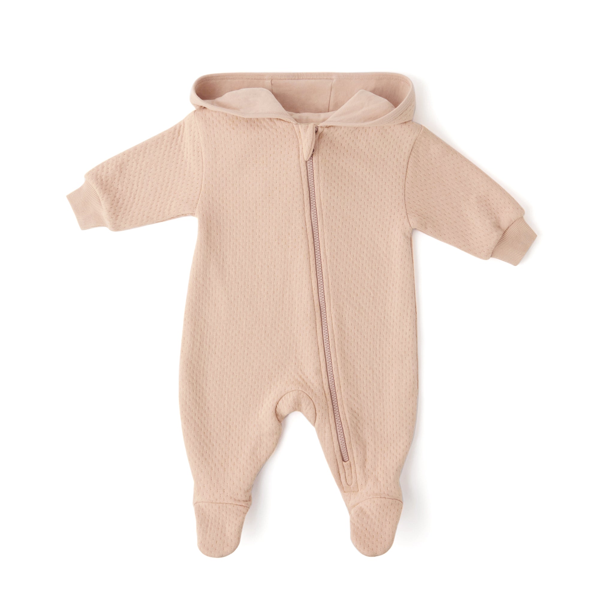 Cloud Baby Suit - Blush- Front