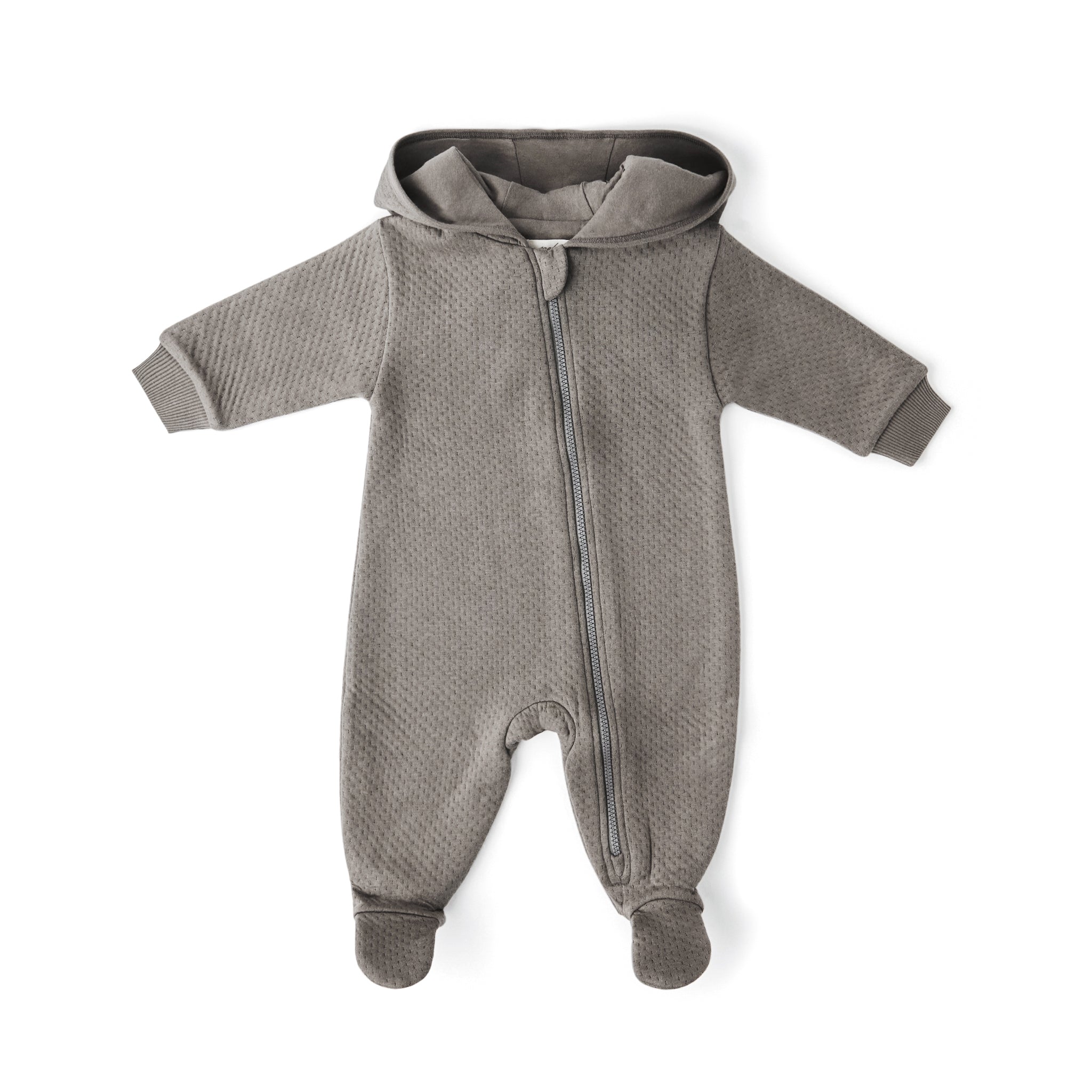 Cloud Baby Suit - Charcoal- Front