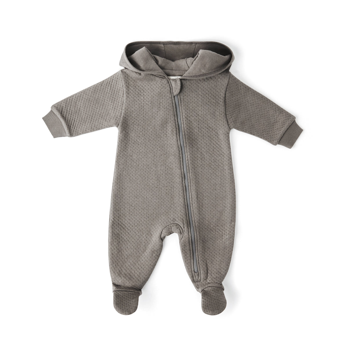 Cloud Baby Suit - Charcoal- Front