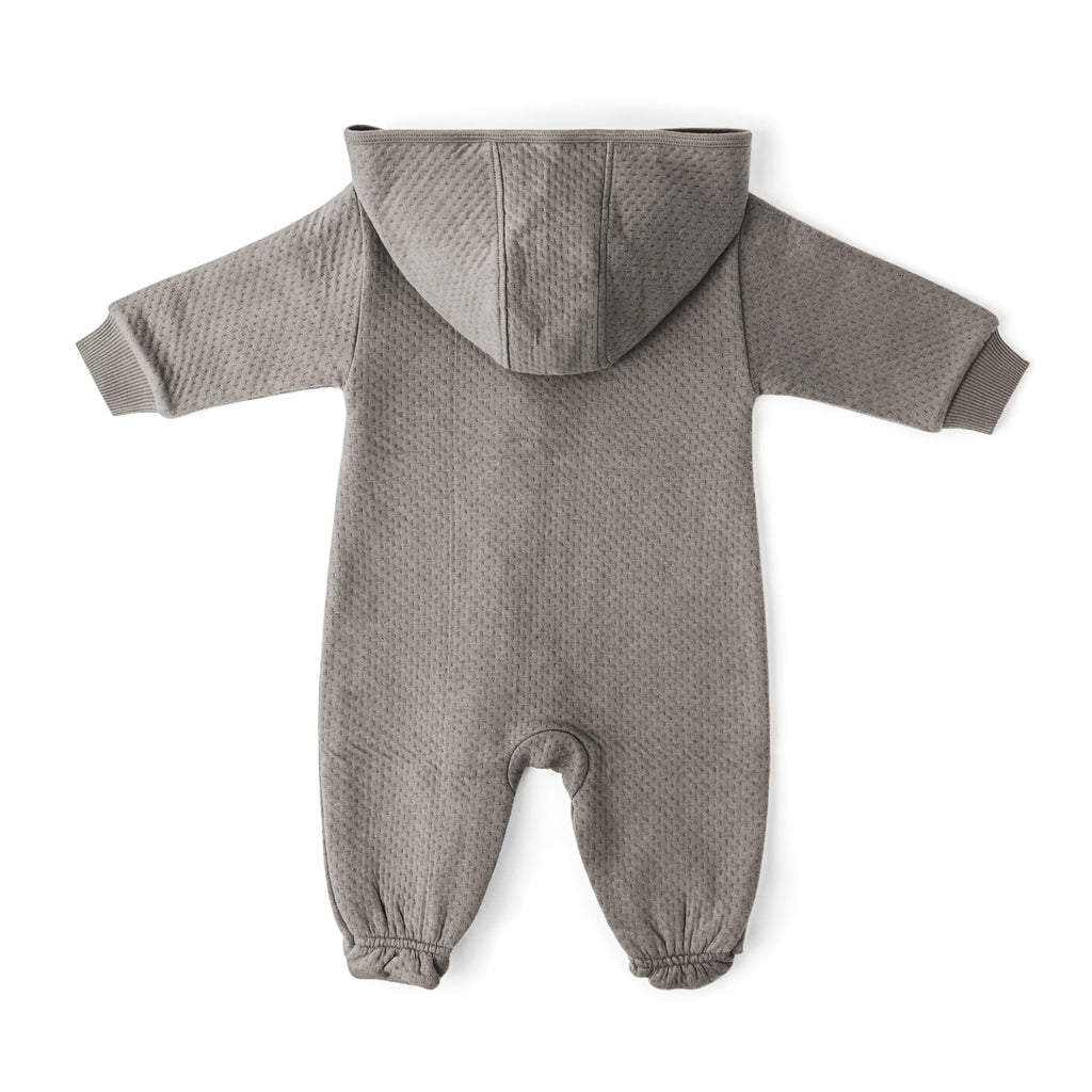 Cloud Baby Suit - Charcoal- Back