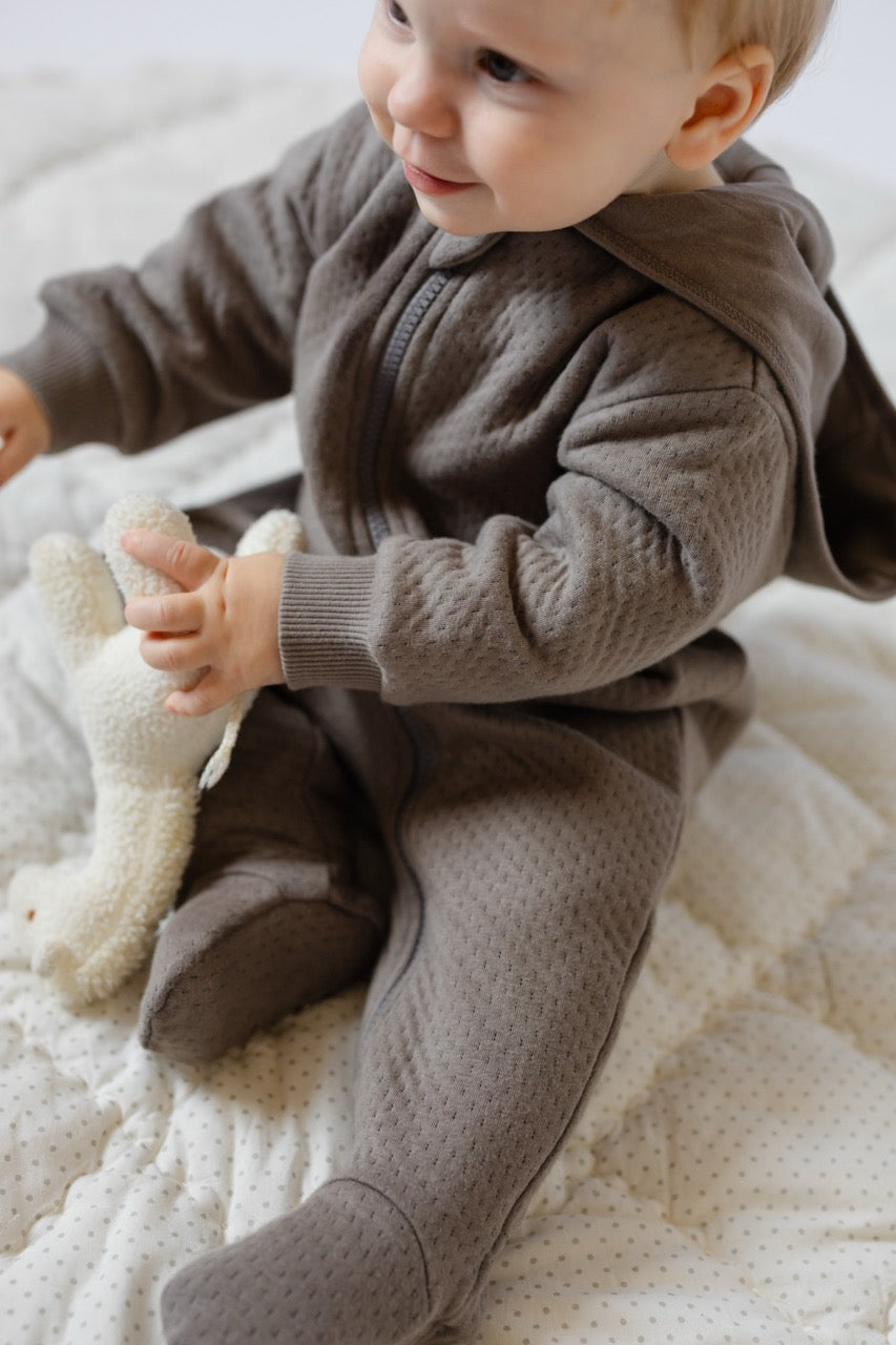 Cloud Baby Suit - Charcoal- Baby