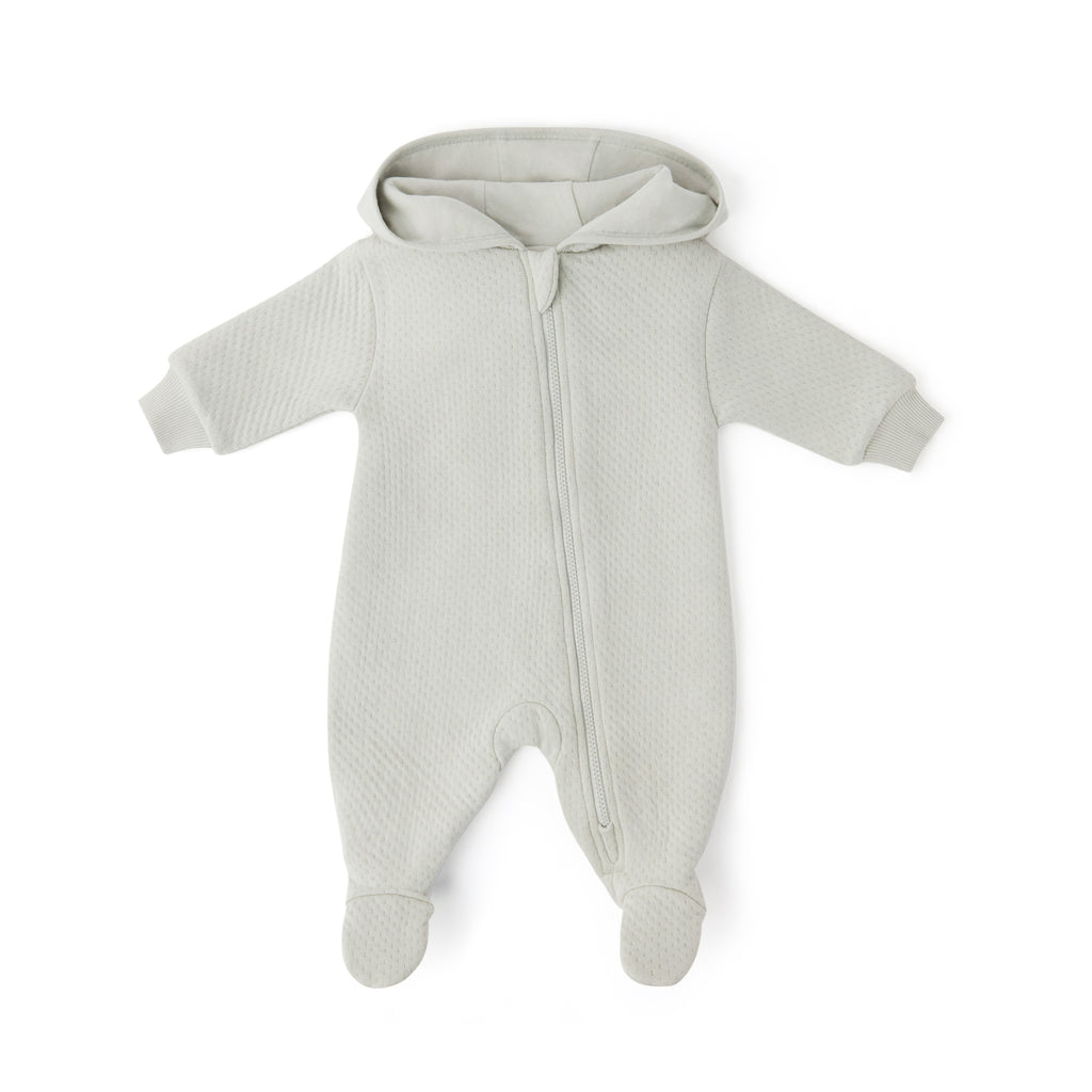 Cloud Baby Suit - Soft Sea- Front