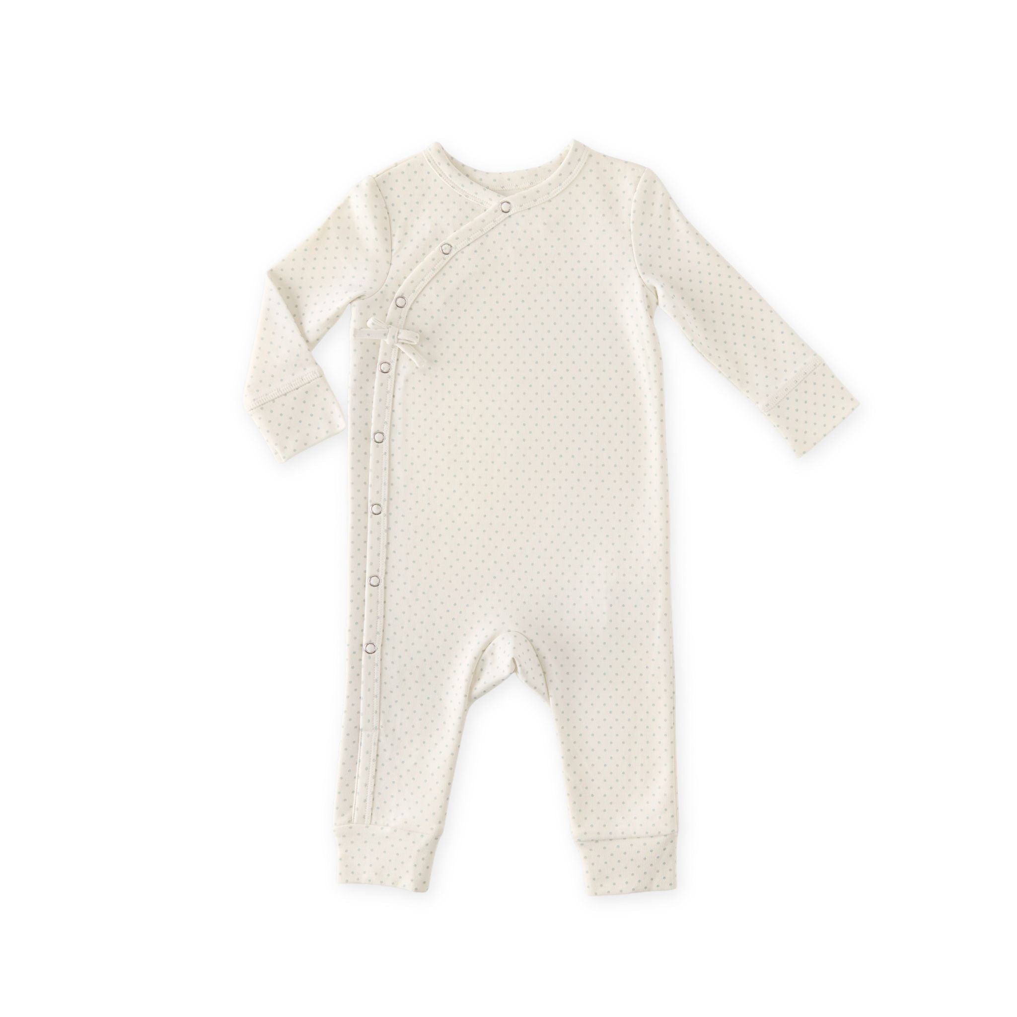 Kimono Romper - Pin Dot Sea