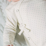 Kimono Romper - Pin Dot Sea