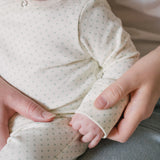 Kimono Romper - Pin Dot Sea