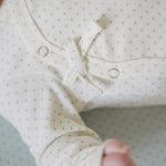 Kimono Romper - Pin Dot Sea